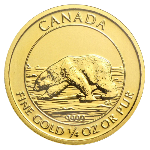 2013 Royal Canadian Mint Polar Bear 1/4 oz Silver Coin BU