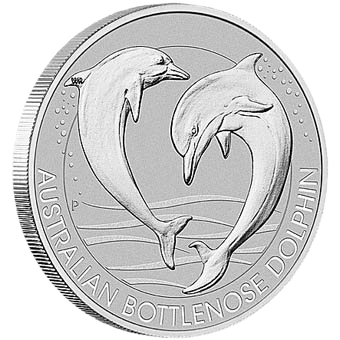 2019 Bottlenose Dolphin 1/3 oz Platinum Coin BU