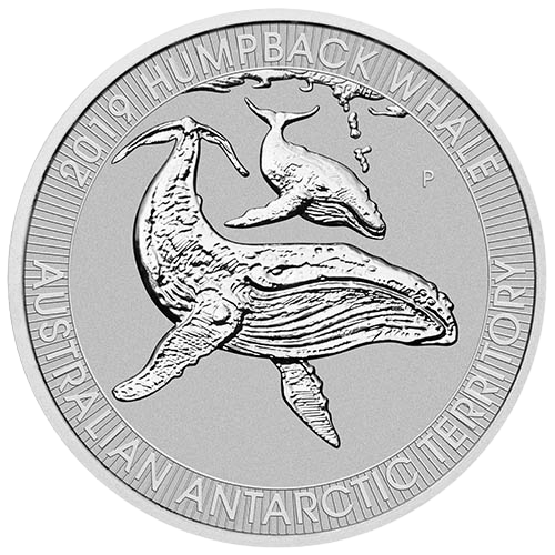 2019 Platinum Humpback Whale 1/3 oz Platinum Coin BU