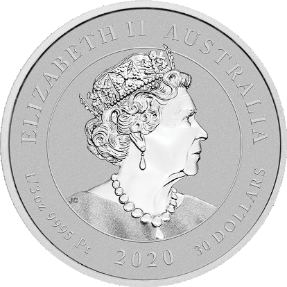 2020 Striped Marlin 1/3 oz Platinum Coin BU - Image 2