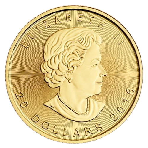 Canadian Maple Leaf 1/2 oz Gold Coin BU - Image 2