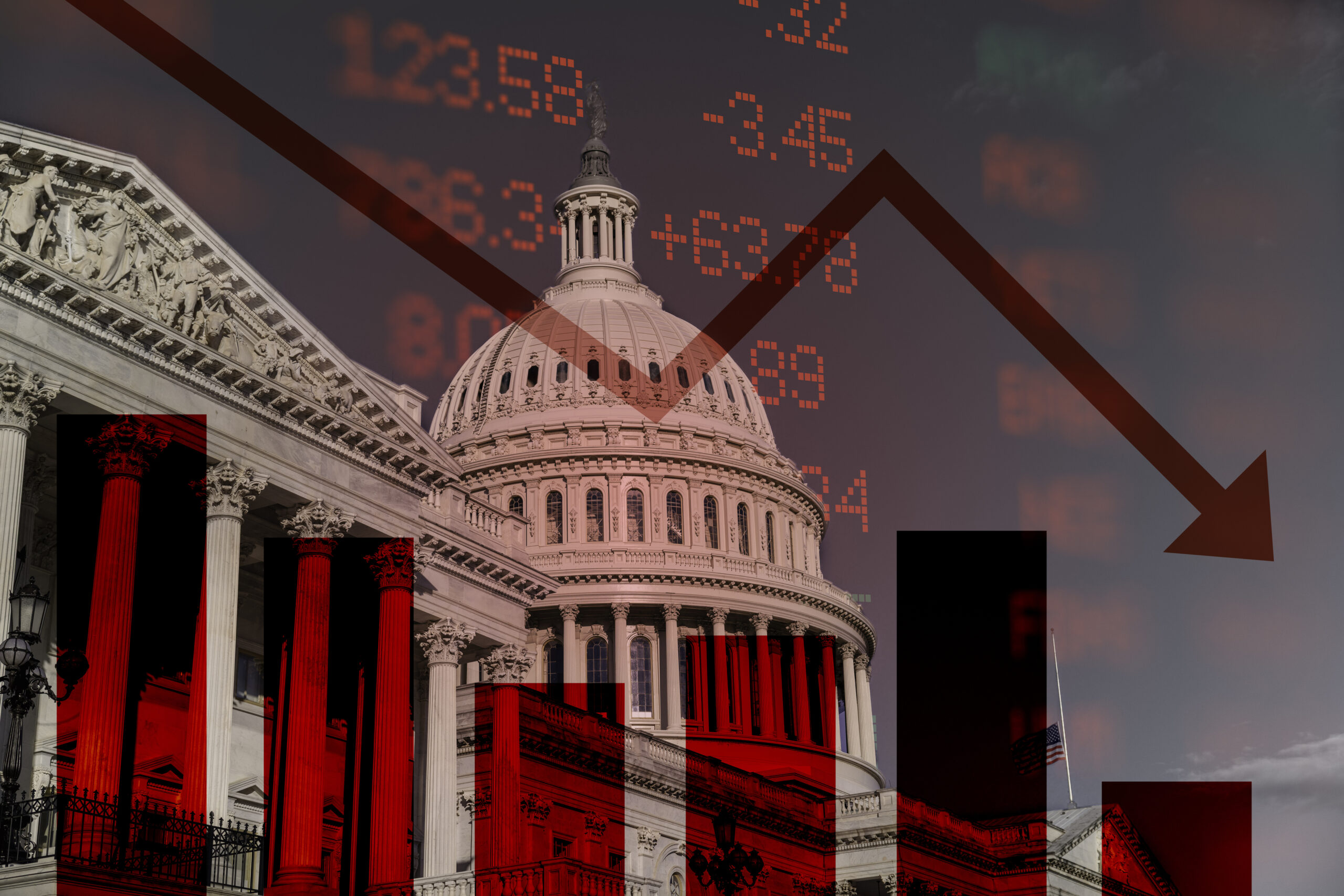 Stock Market Down - Recession - Market Crash
