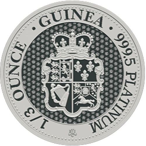 2021 Platinum Rose Crown Guinea Coin 1/3 oz BU