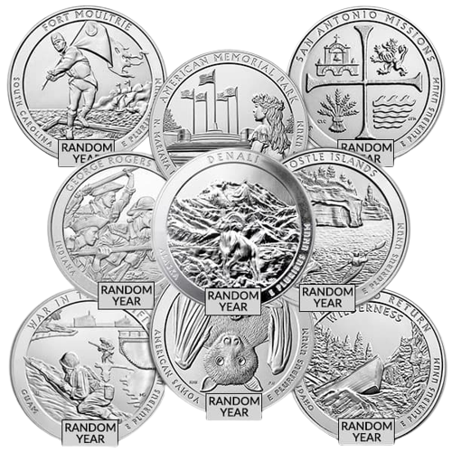 America The Beautiful 5 oz Silver Package BU