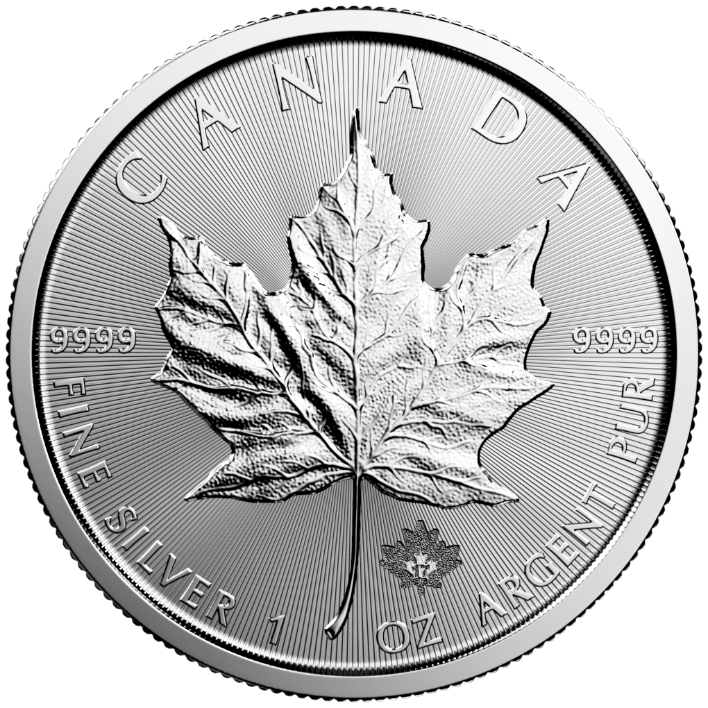 Canadian Maple Leaf 1 oz Silver Coin BU